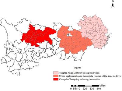 A study on dynamic evolution, regional differences and convergence of high-quality economic development in urban agglomerations: A case study of three major urban agglomerations in the Yangtze river economic belt
